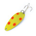  Seneca Little Cleo (Hula Girl) UV, 1/3oz Yellow / Red / Nickel fishing spoon #10878