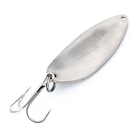Vintage Acme Little Cleo UV, 2/5oz Nickel / Green fishing spoon #10879