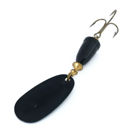 Vintage Blue Fox Super Vibrax 4, 3/8oz Black spinning lure #10957