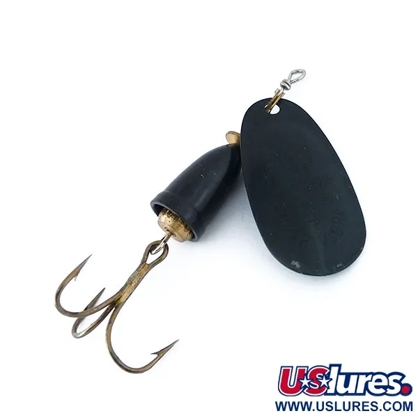 Vintage   Blue Fox Super Vibrax 4, 3/8oz Black spinning lure #10881