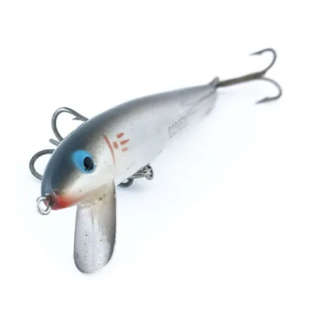 Vintage Cotton Cordell Red Fin, 1/3oz Silver fishing lure #10894