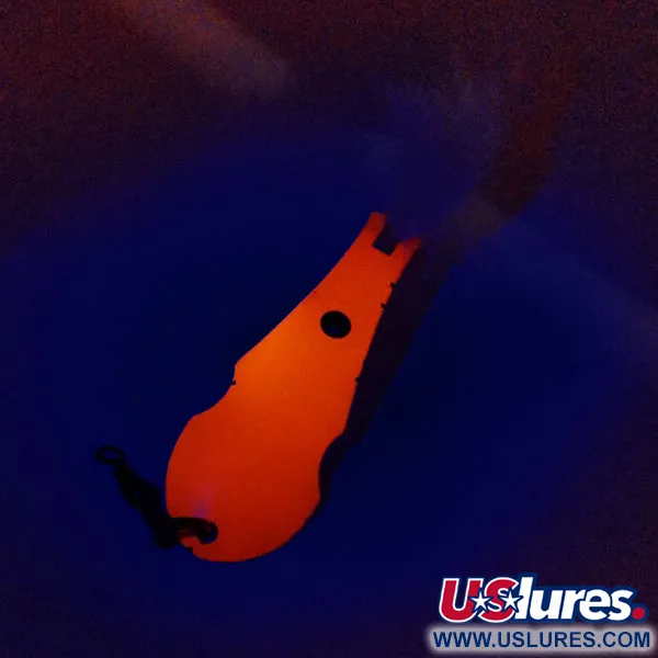   Panther Martin Zig Zag con Penna UV, 3/5oz Fluorescent Orange Glow in UV light, Fluorescent fishing spoon #10899