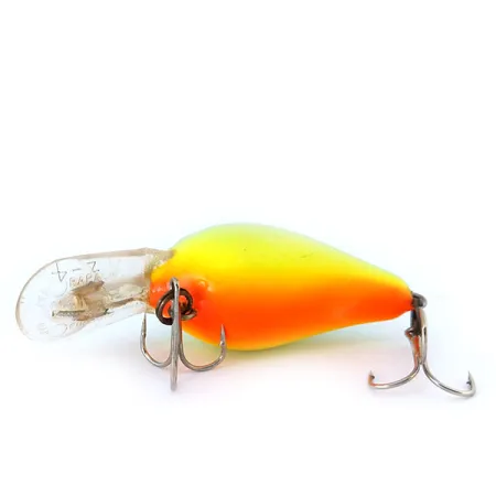 Vintage Rapala Fat Rap FR 4, 1/4oz Fire Tiger fishing lure #10906