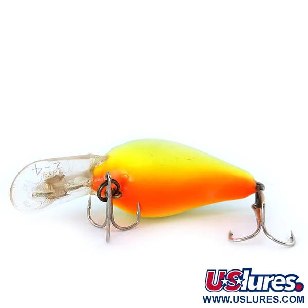 Vintage Rapala Fat Rap FR 4, 1/4oz Fire Tiger fishing lure #10906