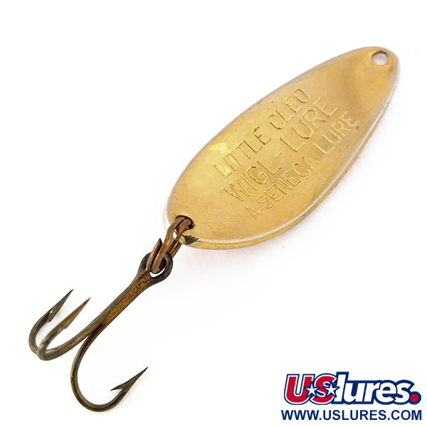 Vintage  Seneca Little Cleo, 1/4oz Red / Gold fishing spoon #10914