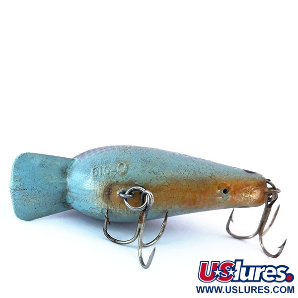 Vintage Cotton Cordell Big O, 1/4oz Brown / Light Blue fishing lure #10919