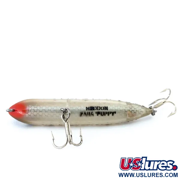 Vintage   Heddon Zara Puppy, 1/4oz Gray fishing lure #10922