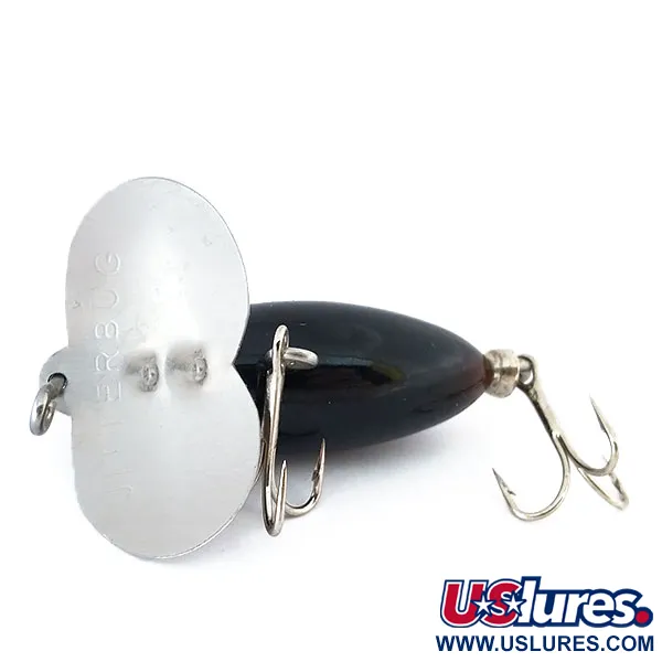 Vintage   Fred Arbogast Jitterbug, 1/4oz Black fishing lure #10925