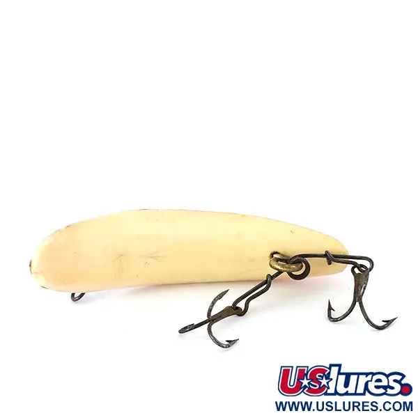 Vintage  Yakima Bait Worden Flatfish F5, 1/16oz Red / White fishing lure #10926