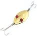Vintage  Hofschneider Red Eye Wiggler, 1oz Gold / Red fishing spoon #10928
