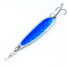 Vintage  Luhr Jensen Krocodile Die #4, 3/5oz Nickel / Blue fishing spoon #10933