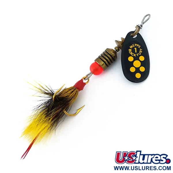 Mepps Black Fury 1 Dressed (squirrel tail)