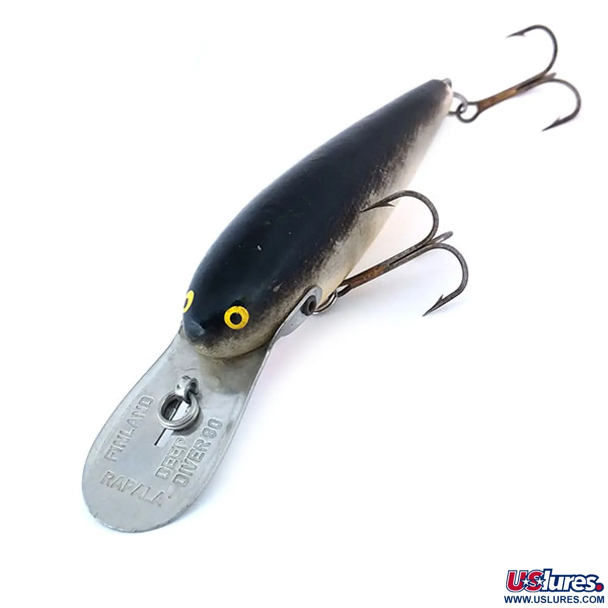 Rapala Deep Diver 90 90-7 3個セット Vintage Vintage Rapala Deep Diver 90 (1960s), 1/2oz S (Silver