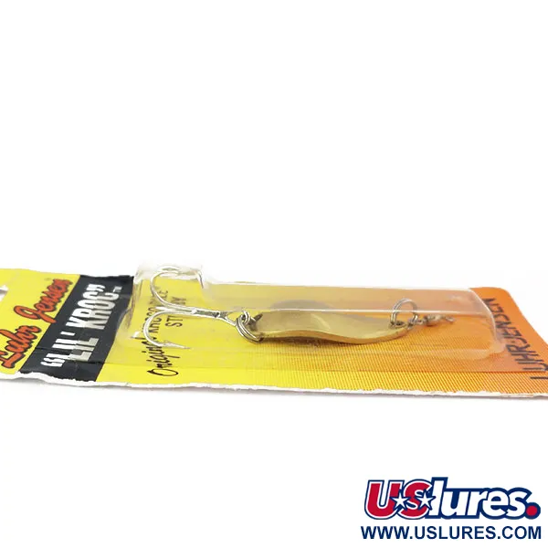  Luhr Jensen Lil' Kroc (Krocodile Stubby), 3/16oz Gold fishing spoon #14462