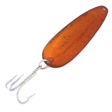 Vintage Eppinger Dardevle Crystal, 1oz Crystal (Copper) fishing spoon #10963