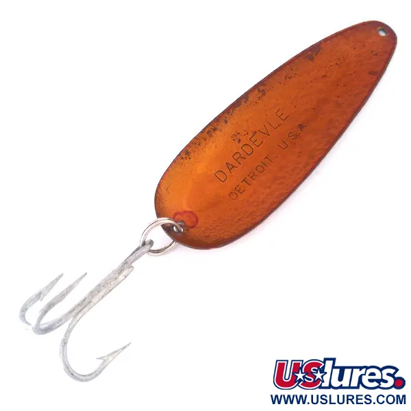 Vintage  Eppinger Dardevle Crystal, 1oz Crystal (Copper) fishing spoon #10963