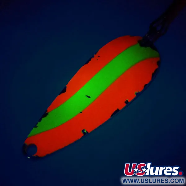 Vintage Worth Chippewa Steel Spoon UV, 1/3oz fishing spoon #10966