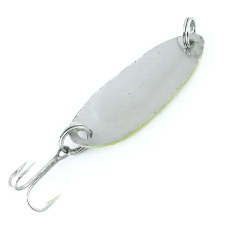 Vintage Renegade Crystalina Spoon UV, 1/4oz Chartreuse fishing spoon #10975