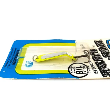 Luhr Jensen Hus-lure UV, 1/8oz Chartreuse / Silver fishing spoon #12040