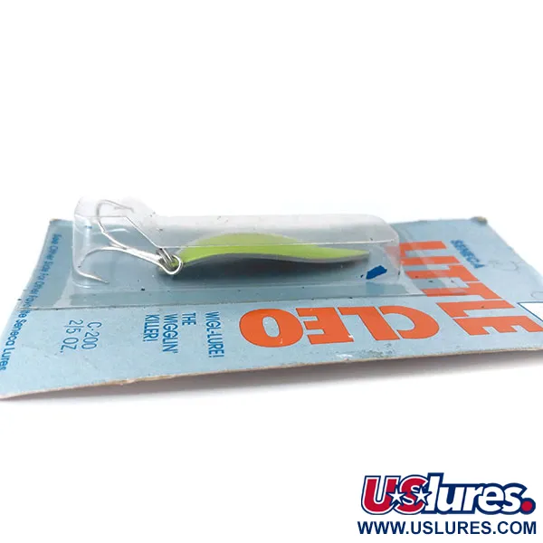  Seneca Little Cleo (Hula Girl) UV, 1/2oz Nickel / Green fishing spoon #10981