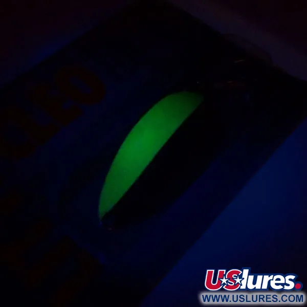  Seneca Little Cleo (Hula Girl) UV, 1/2oz Nickel / Green fishing spoon #10981