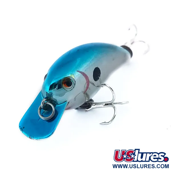Vintage   Cotton Cordell Big O, 1/8oz Light Blue Metallic fishing lure #10989