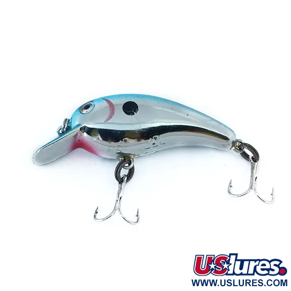 Vintage   Cotton Cordell Big O, 1/8oz Light Blue Metallic fishing lure #10989