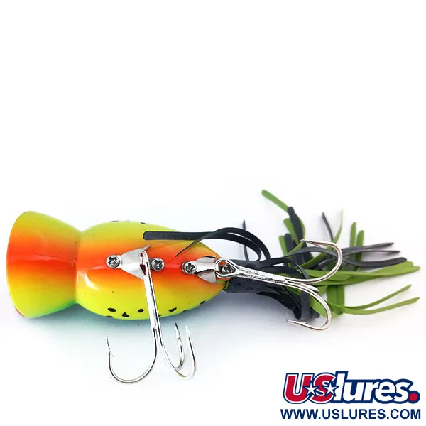   Fred Arbogast Hula Popper, 1/2oz Fire Tiger fishing lure #10993