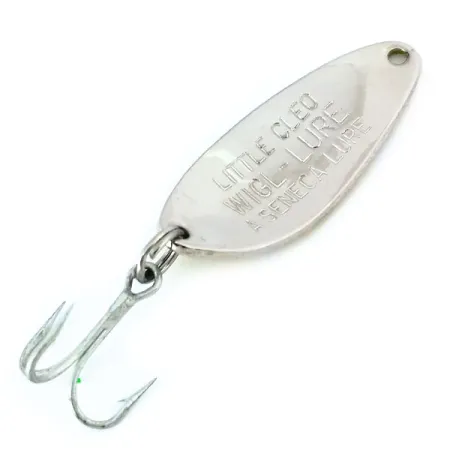 Vintage Seneca Little Cleo, 1/4oz Yellow / Black / Nickel fishing spoon #11018