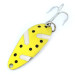 Vintage  Seneca Little Cleo, 1/4oz Yellow / Black / Nickel fishing spoon #11018