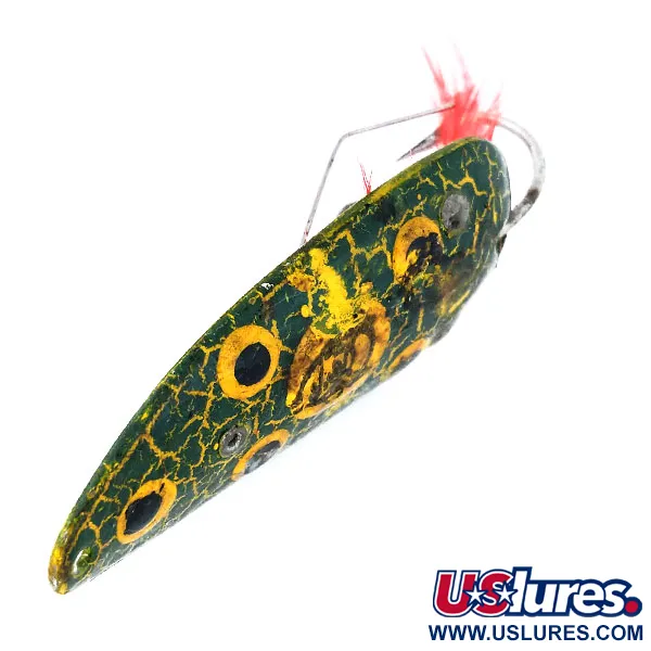 Vintage  Eppinger Weedless Dardevle Dardevlet , 3/4oz Frog fishing spoon #11023