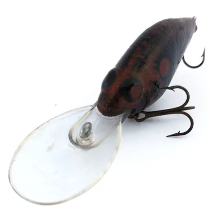 Vintage Lazy Ike Natural Ike, 1/3oz Black fishing lure #11033