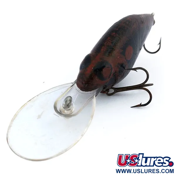 Vintage   Lazy Ike Natural Ike, 1/3oz Black fishing lure #11033
