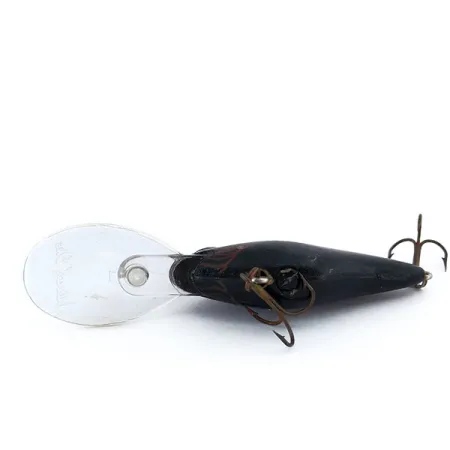 Vintage Lazy Ike Natural Ike, 1/3oz Black fishing lure #11033