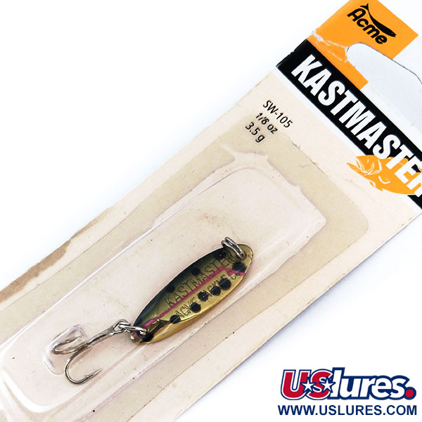  Acme Kastmaster, 1/8oz Golden Trout fishing spoon #13612