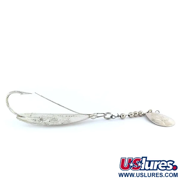 Weedless Johnson Silver Minnow with spinner blade