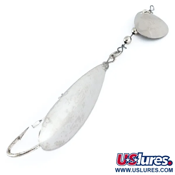 Weedless Johnson Silver Minnow with spinner blade