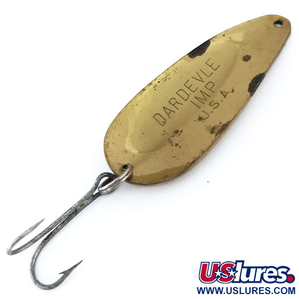 Vintage  Eppinger Dardevle Imp, 2/5oz Gold fishing spoon #11056