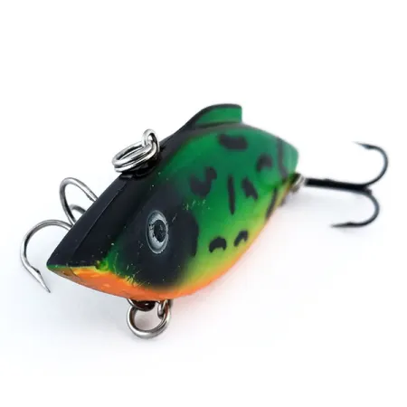 Vintage Bill Lewis Rat-L-Trap UV, 1/2oz Fire Tiger fishing lure #11061