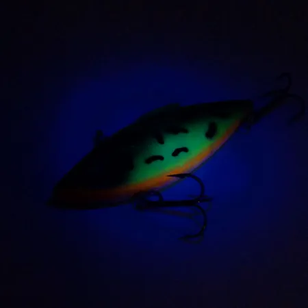 Vintage Bill Lewis Rat-L-Trap UV, 1/2oz Fire Tiger fishing lure #11061