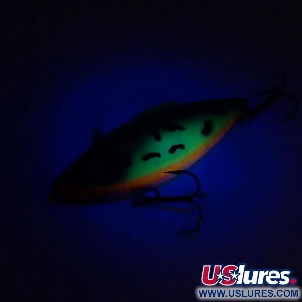 Vintage   Bill Lewis Rat-L-Trap UV, 1/2oz Fire Tiger fishing lure #11061