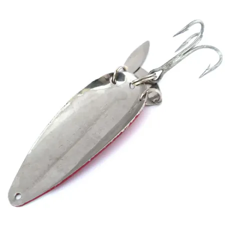 Vintage Eppinger Dardevle Dardevlet Klicker, 3/4oz Red / White / Nickel fishing spoon #11062