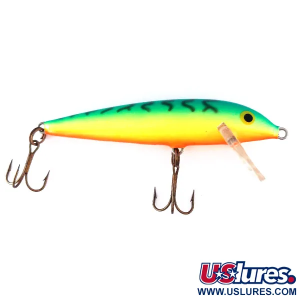 Vintage Rapala Countdown S9, 2/5oz Fire Tiger fishing lure #11064