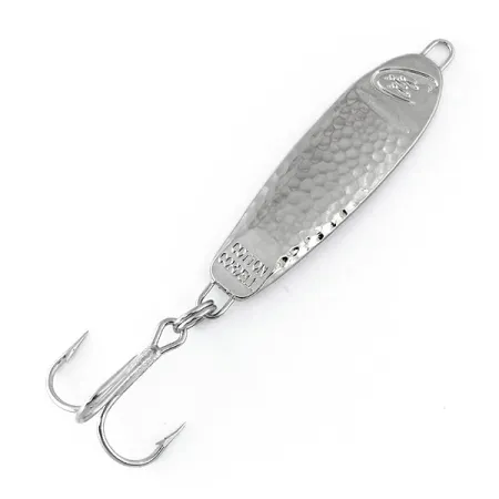Vintage Cotton Cordell CC Spoon Jig Lure, 1/2oz Hammered Nickel fishing spoon #11069