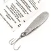   Hopkins shorty 75 Jig Lure, 3/4oz Nickel fishing spoon #11071