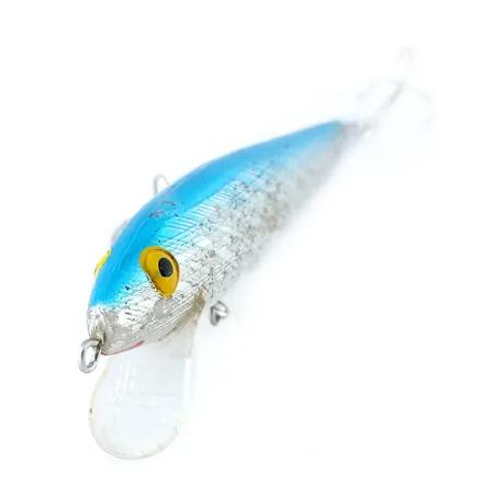 Vintage Rebel Floater F9, 1/4oz Light Blue Silver fishing lure #11086