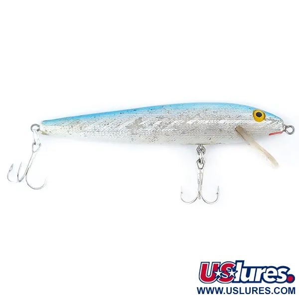 Vintage Rebel Floater F9, 1/4oz Light Blue Silver fishing lure #11086