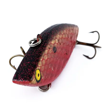 Vintage Strike King Diamond Shad , 1/2oz Dark Red fishing lure #11089
