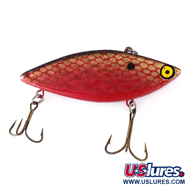 Vintage   Strike King Diamond Shad , 1/2oz Dark Red fishing lure #11089