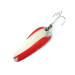 Vintage   Nebco FlashBait 366, 1/16oz Red / White / Nickel fishing spoon #11092